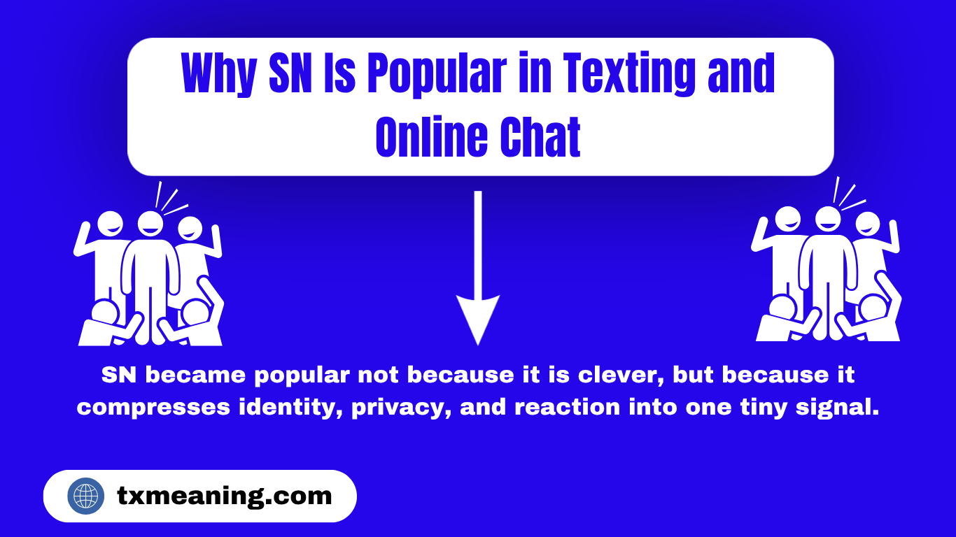 Why SN Is Popular in Texting and Online Chat SN Meaning In Text