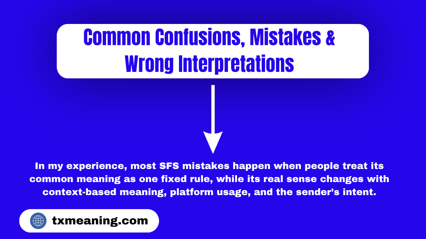 SFS Meaning in Text