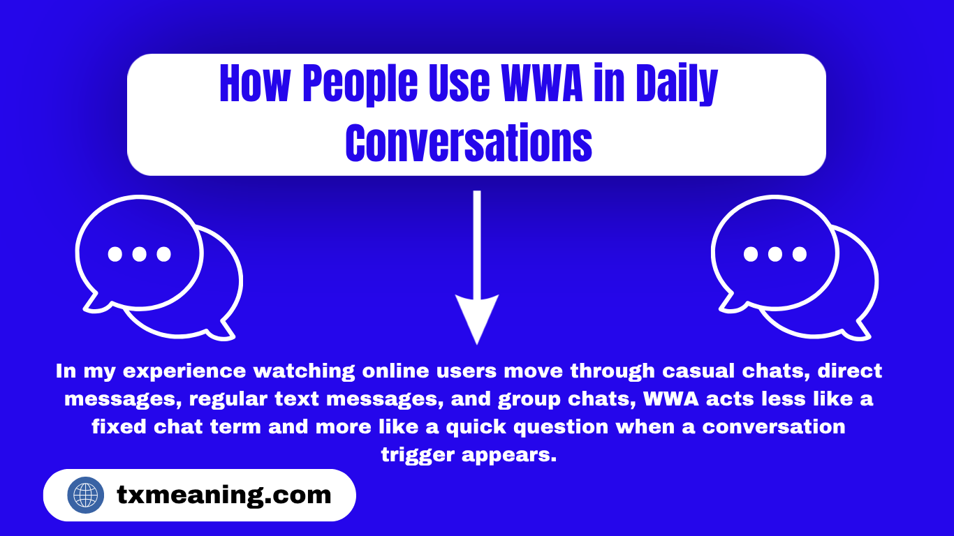 How People Use WWA in Daily Conversations WWA Meaning in Text