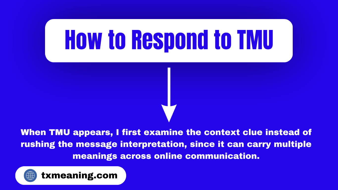TMU Meaning in Text