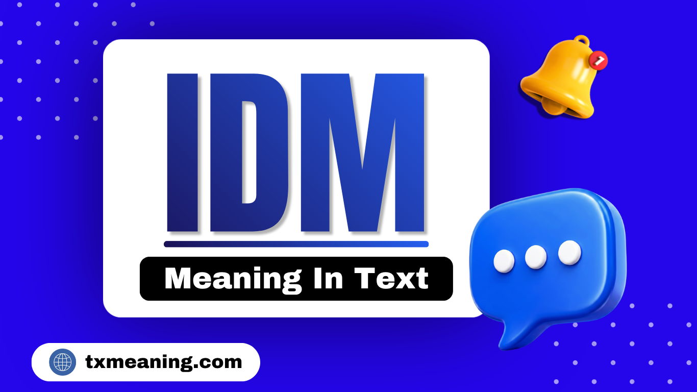 IDM Meaning in Text