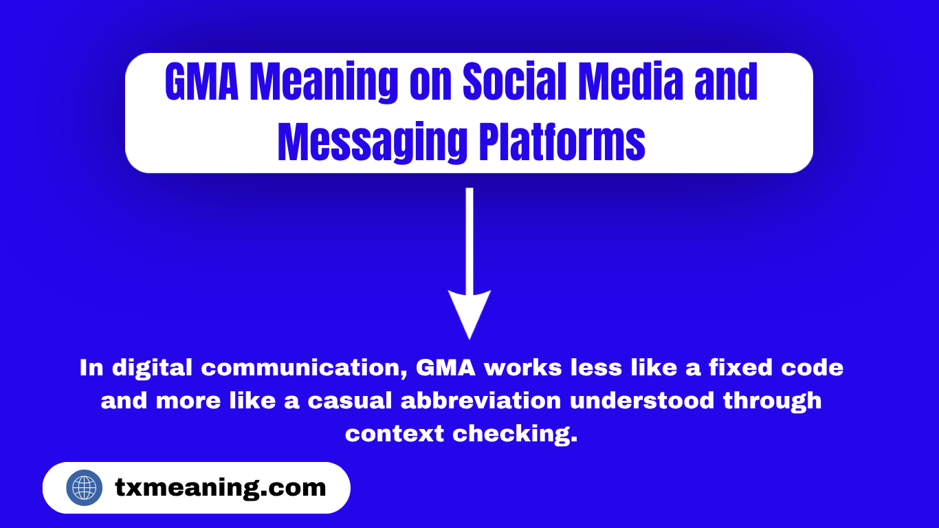 GMA Meaning on Social Media and Messaging Platforms GMA Meaning In Text