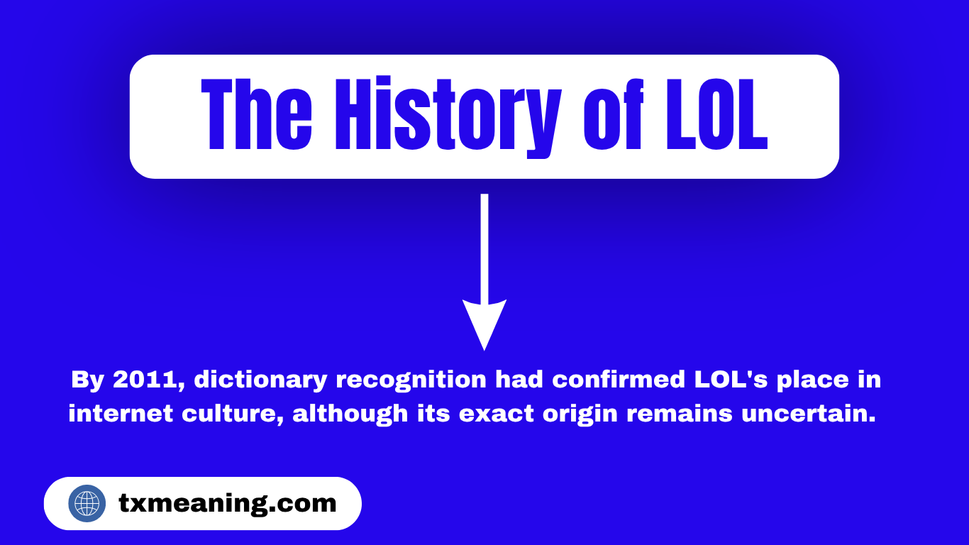 The History of LOL LOL Meaning in text